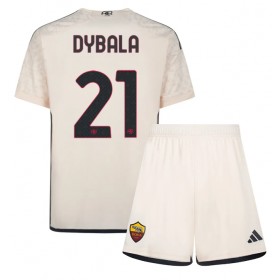 Baby Fußballbekleidung AS Roma Paulo Dybala #21 Auswärtstrikot 2023-24 Kurzarm (+ kurze hosen)